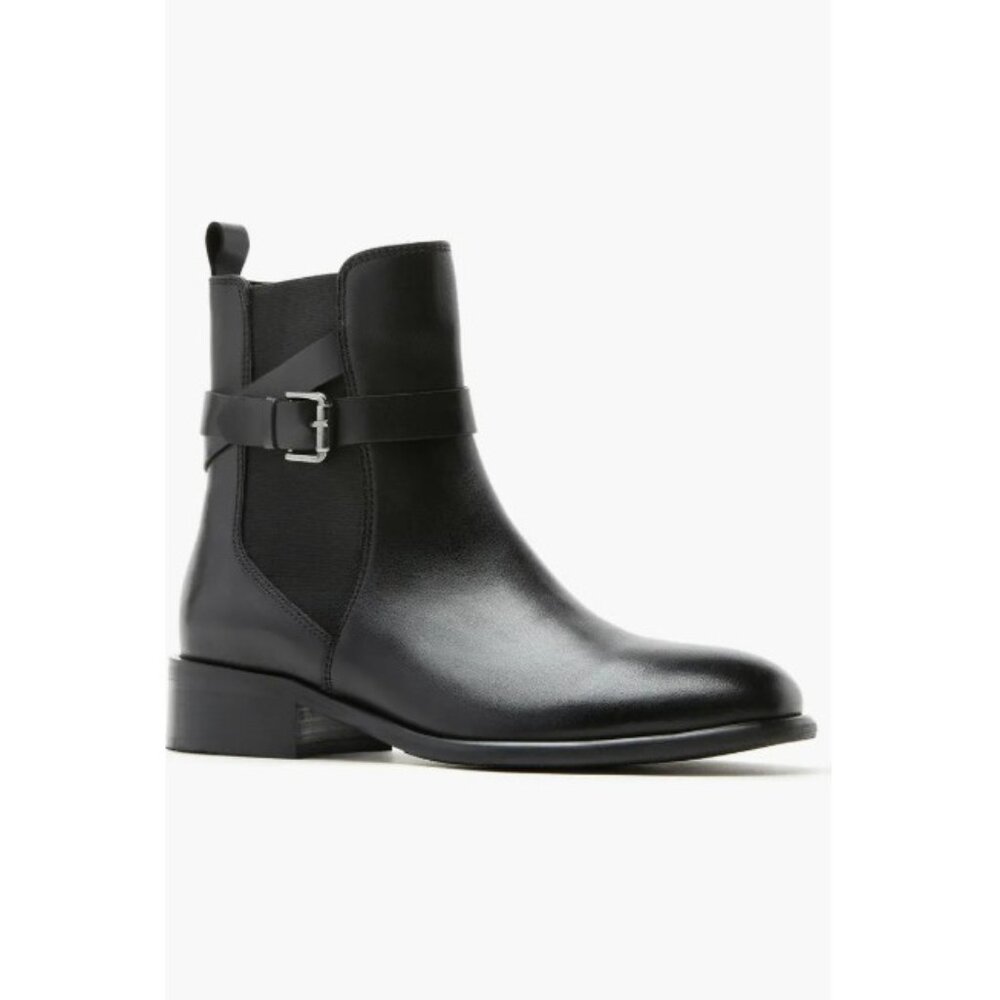 La Canadienne Aiden City Dry Waterproof Black Leather Boots Sz 38 NEW $550